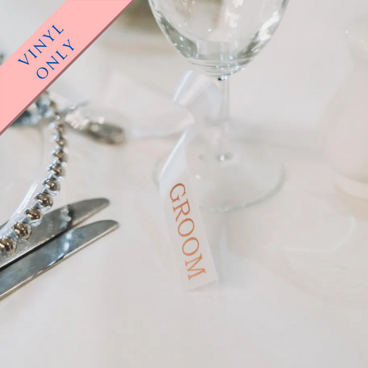 Personalised Ribbon HTV Vinyl Only