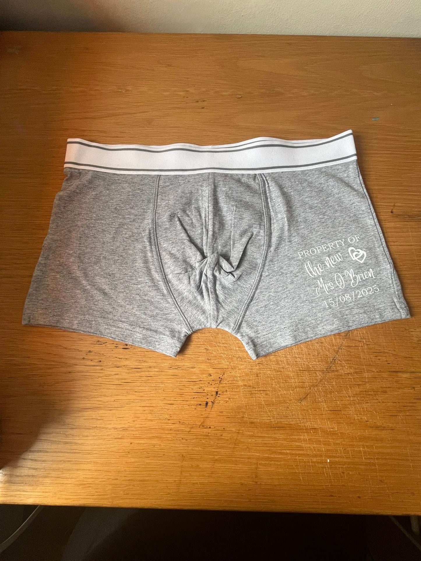 Personalised Groom Socks & Boxers - Groom Gift