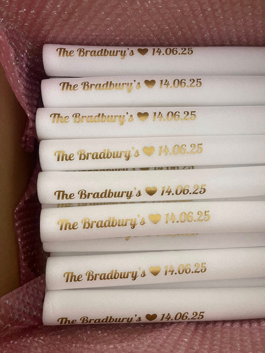 Personalised Wedding Glow Sticks