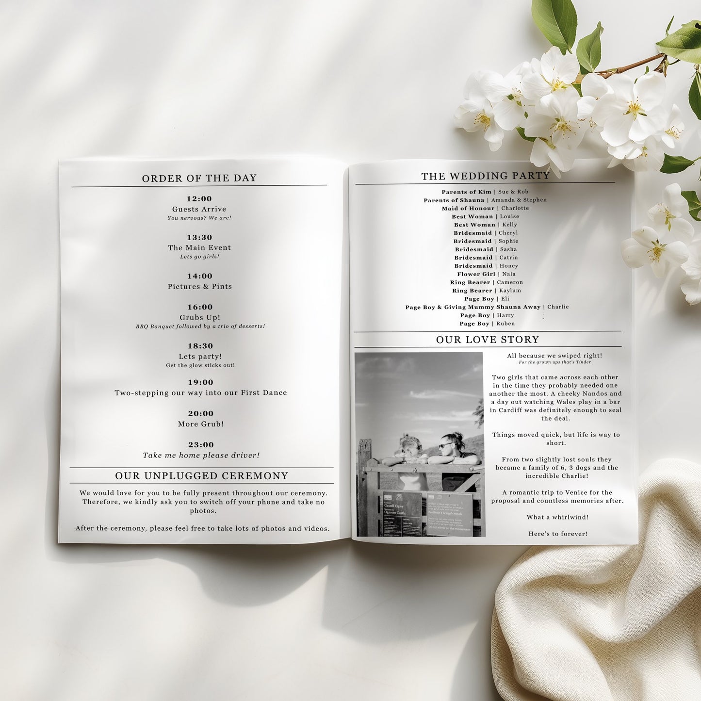 Print Your Own - Wedding Newspapers