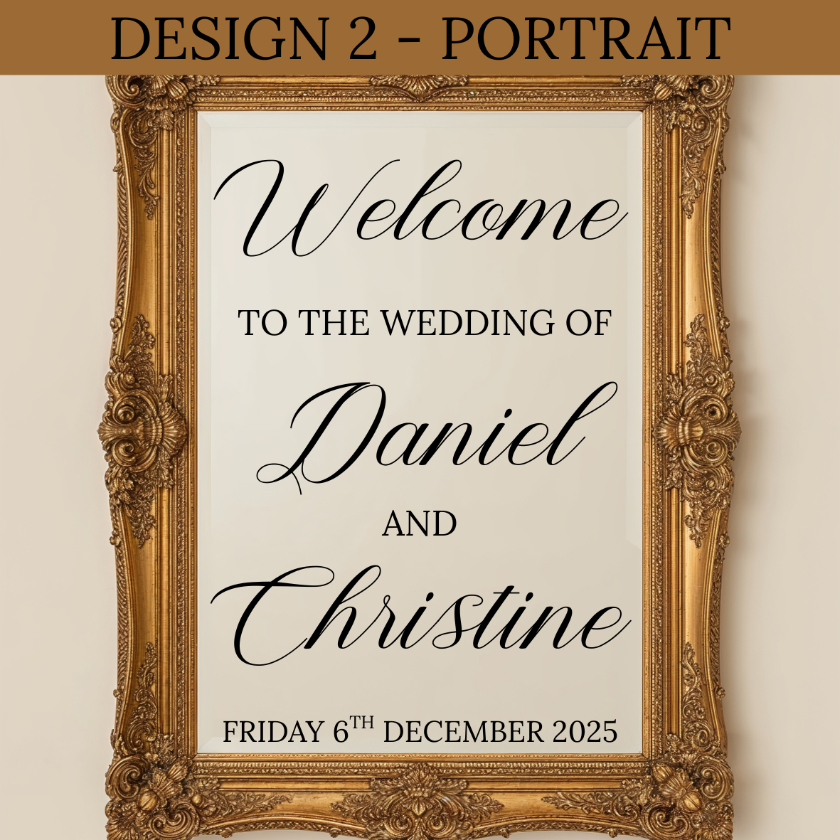 Wedding Welcome Sign Vinyl
