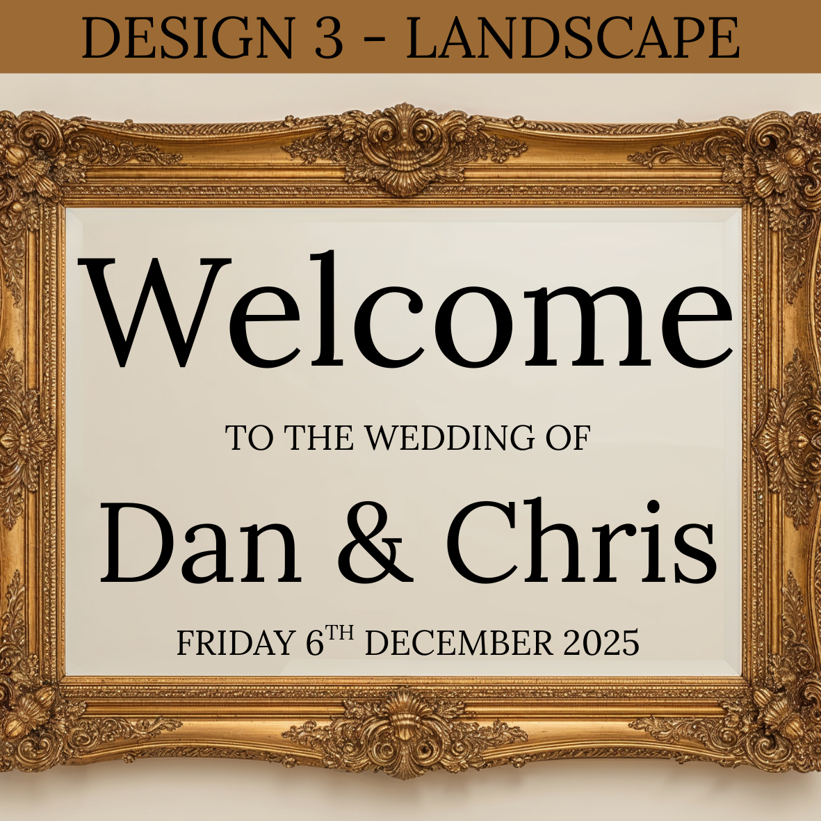 Wedding Welcome Sign Vinyl