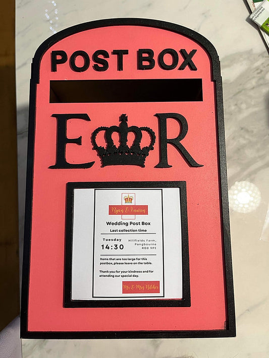 Royal Mail Style Wedding Post Box Insert