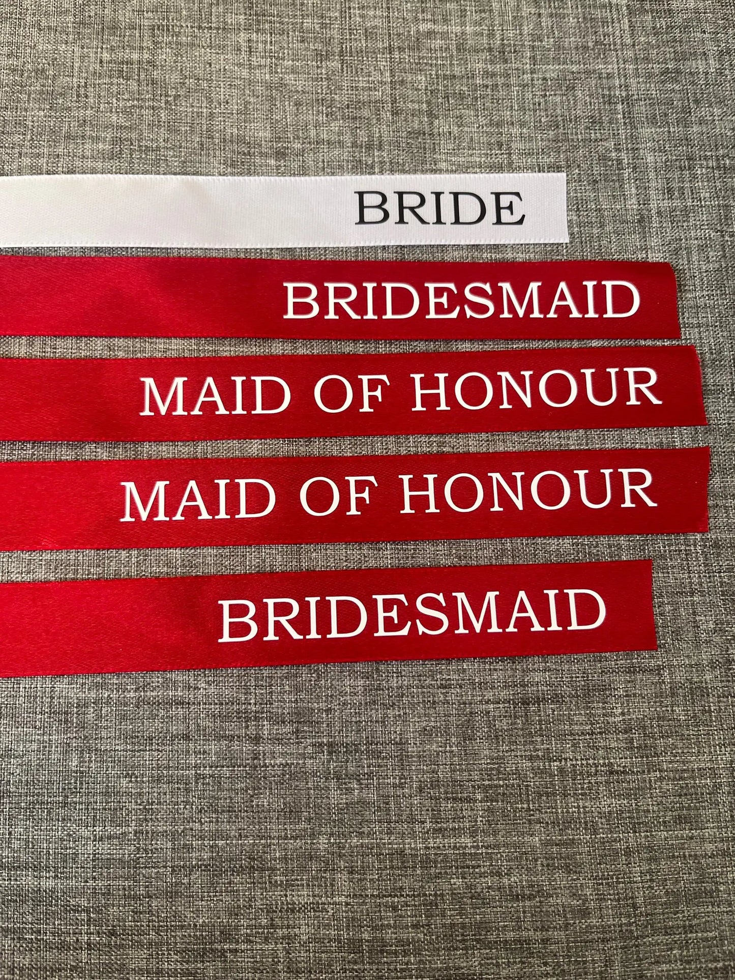 2025 Trend - Personalised Wedding Ribbons