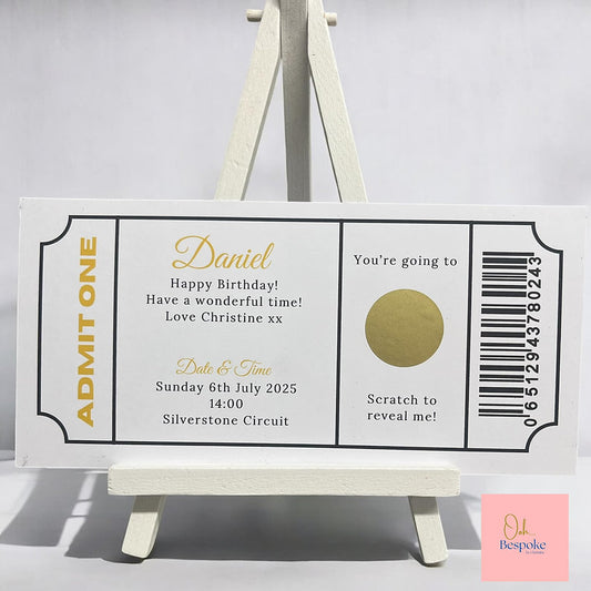 Scratch Reveal Surprise Gift Ticket