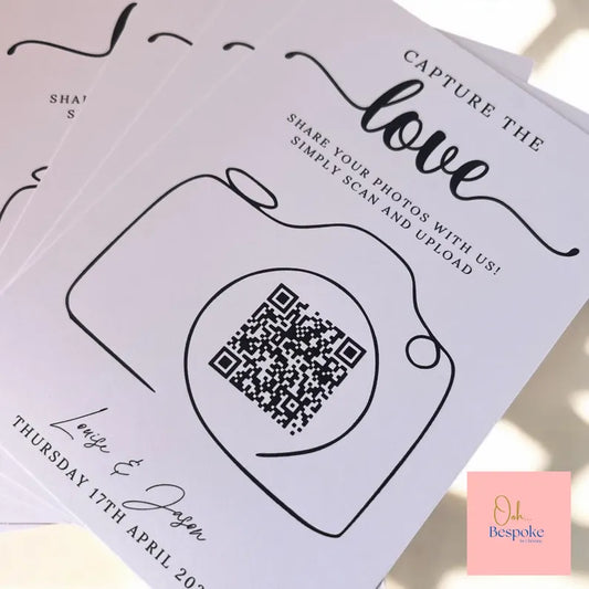 Capture the Love QR Code Cards