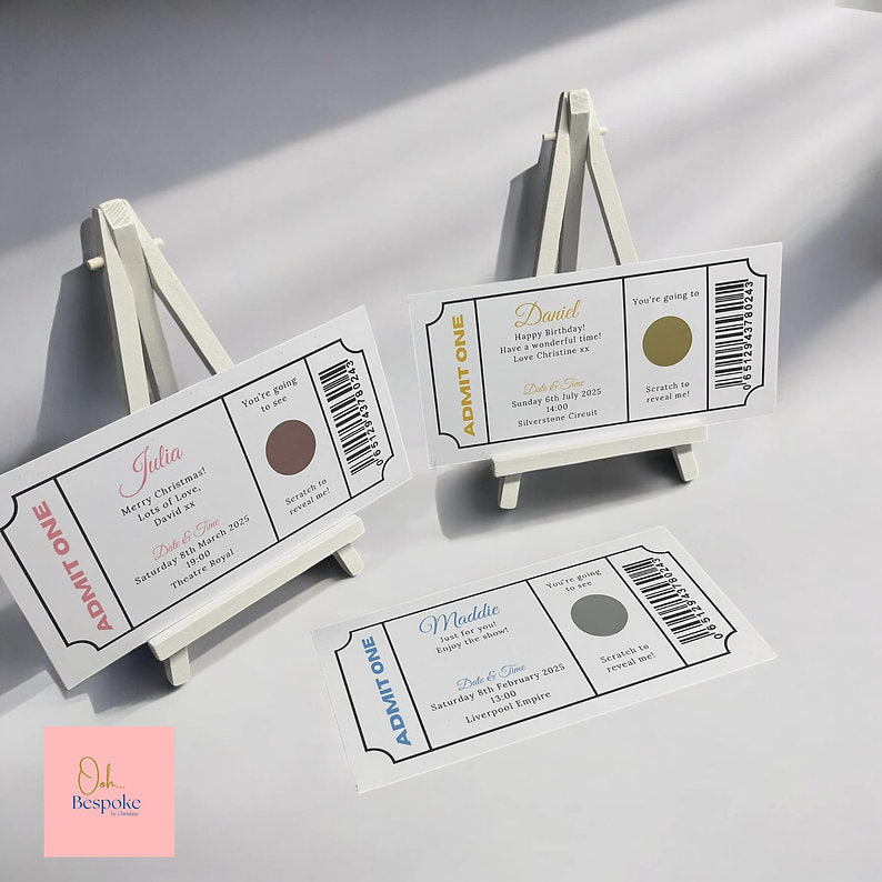 Scratch Reveal Surprise Gift Ticket