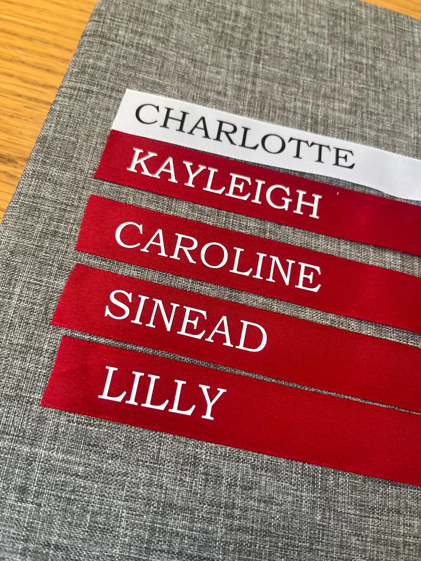 2025 Trend - Personalised Wedding Ribbons