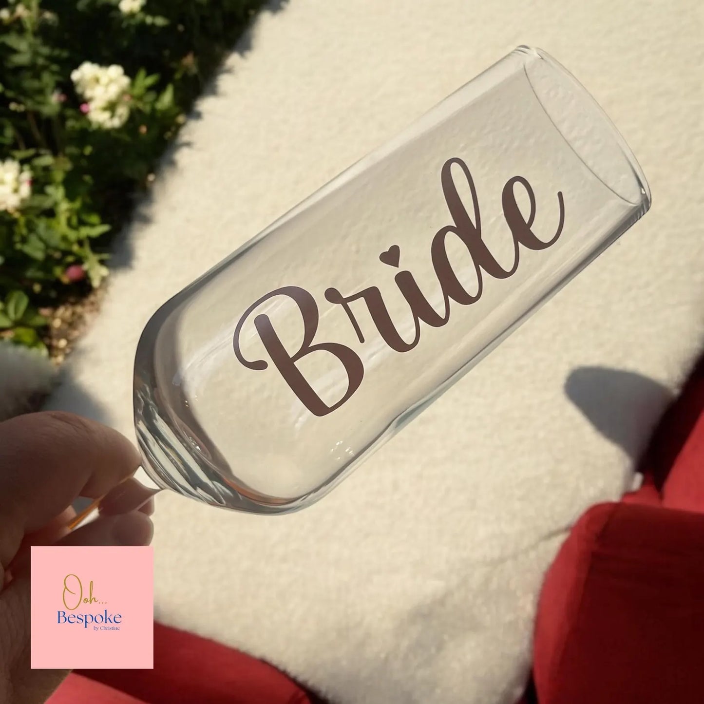 Personalised Glass Champagne Flutes