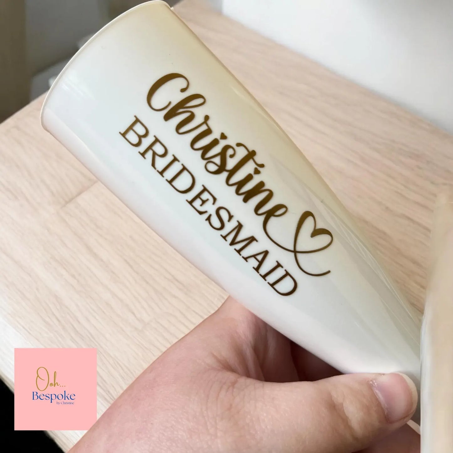 Personalised Plastic Champagne Flutes