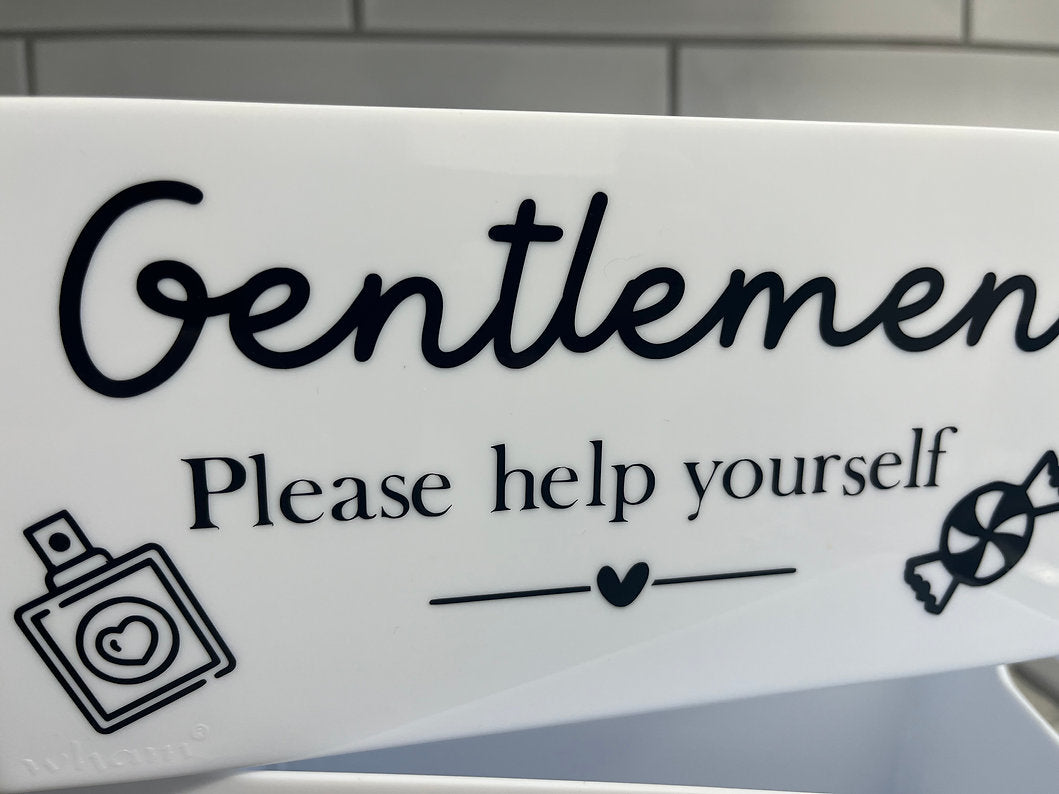 Vinyl Only for Small Personalised Wedding Bathroom Box