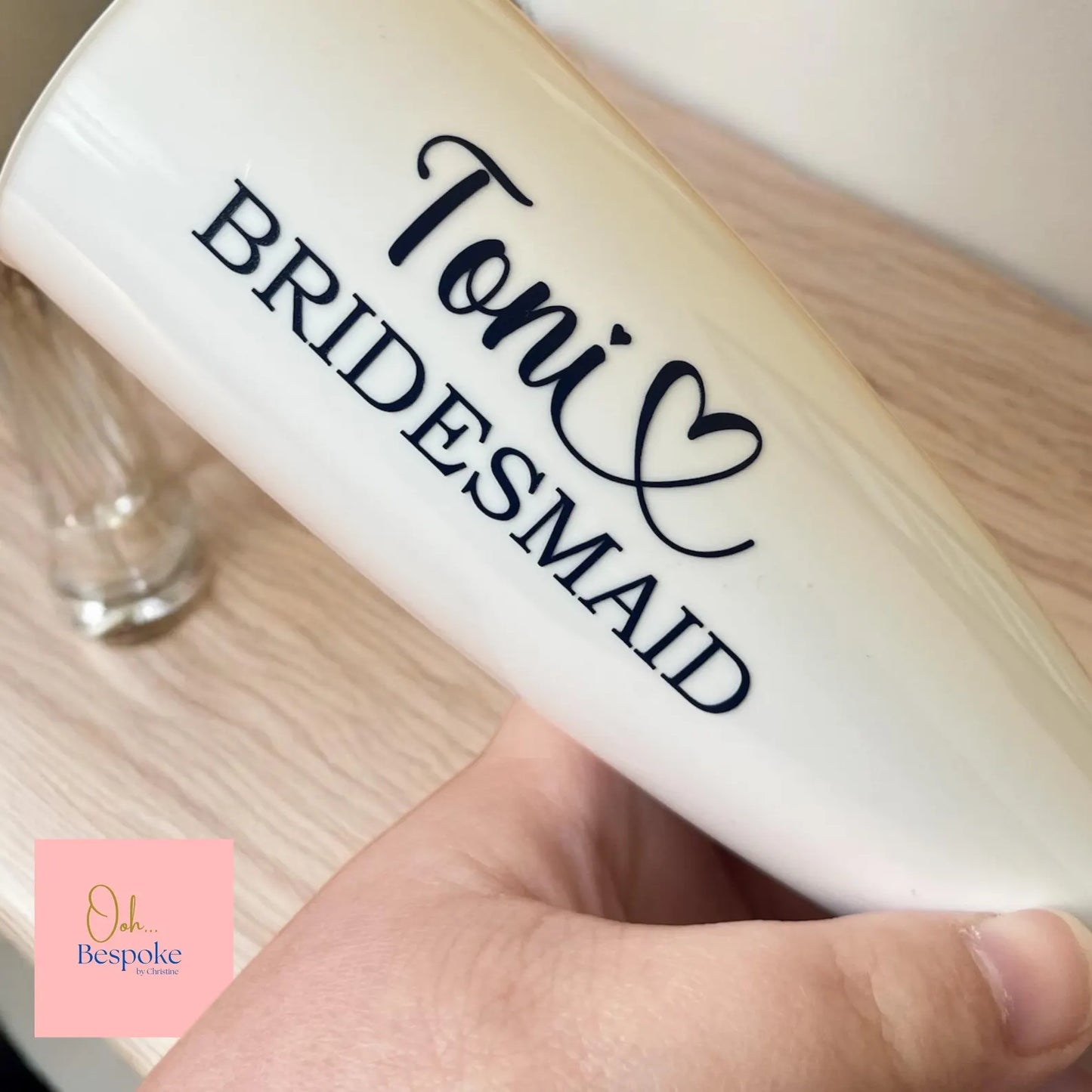 Personalised Plastic Champagne Flutes