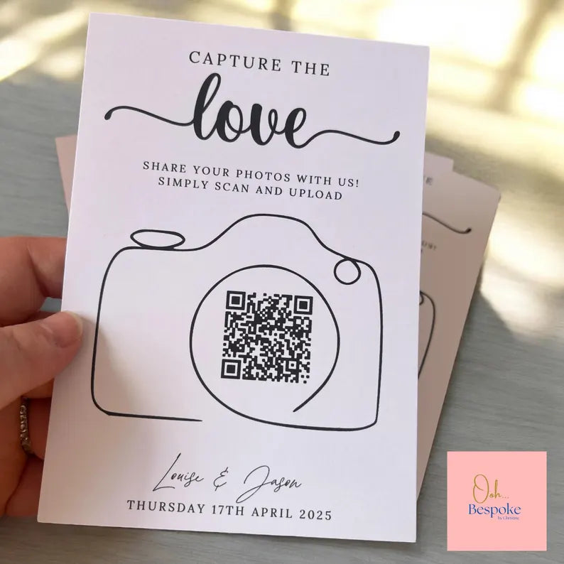 Capture the Love QR Code Cards