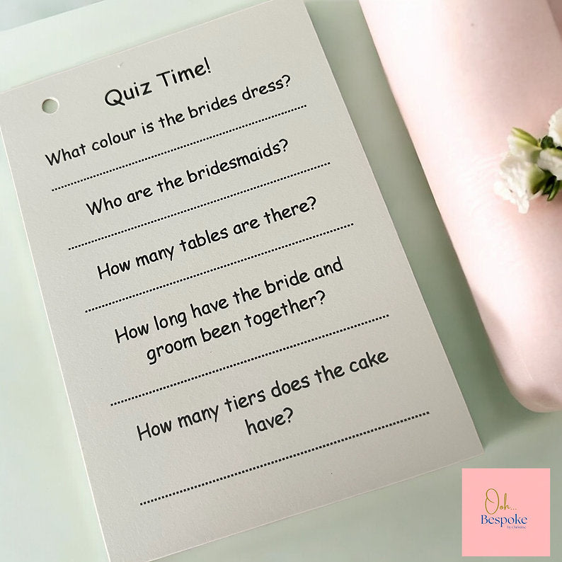 Personalised Children's Wedding Activity Packs