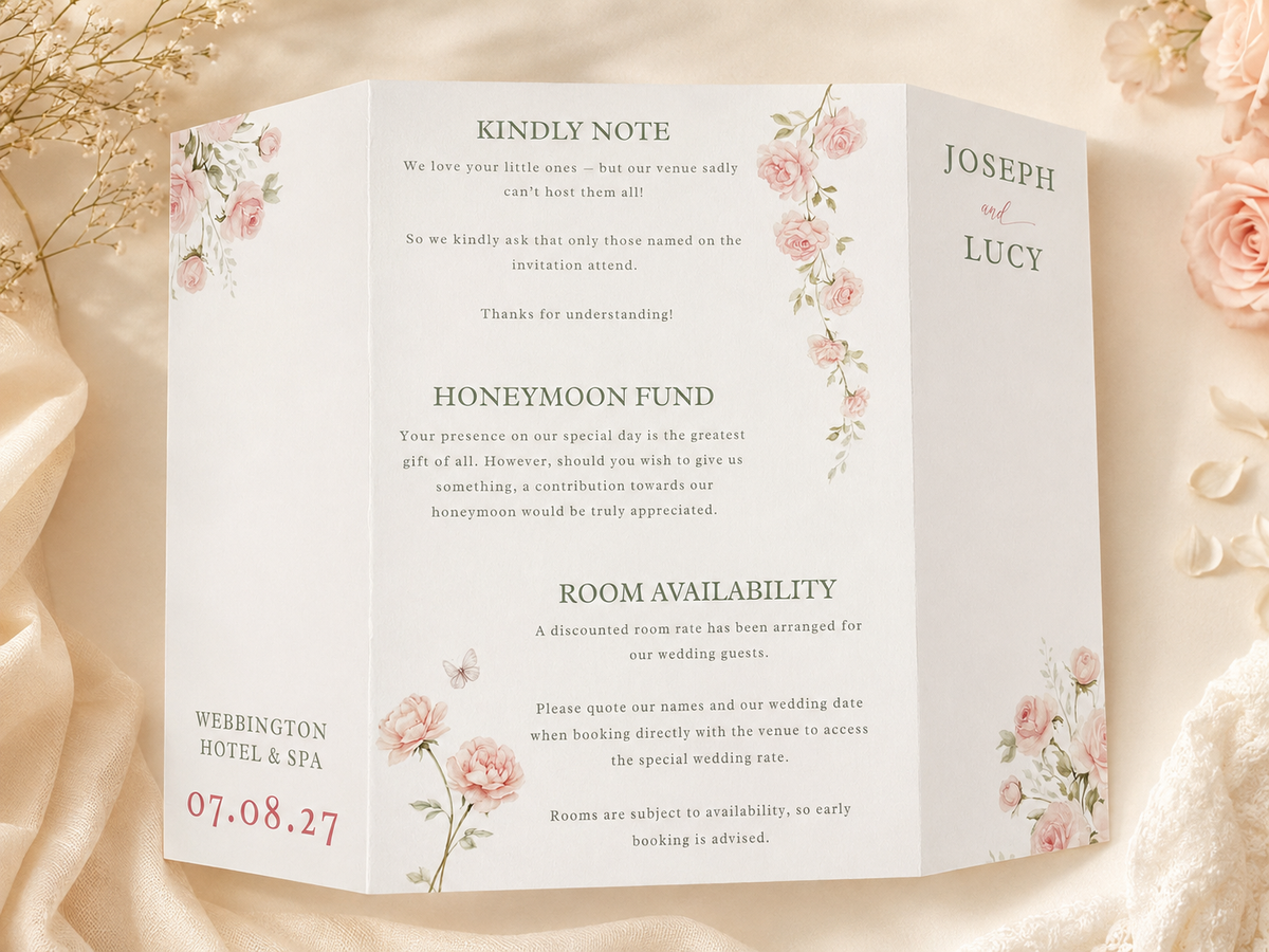 Gatefold Style Invitations