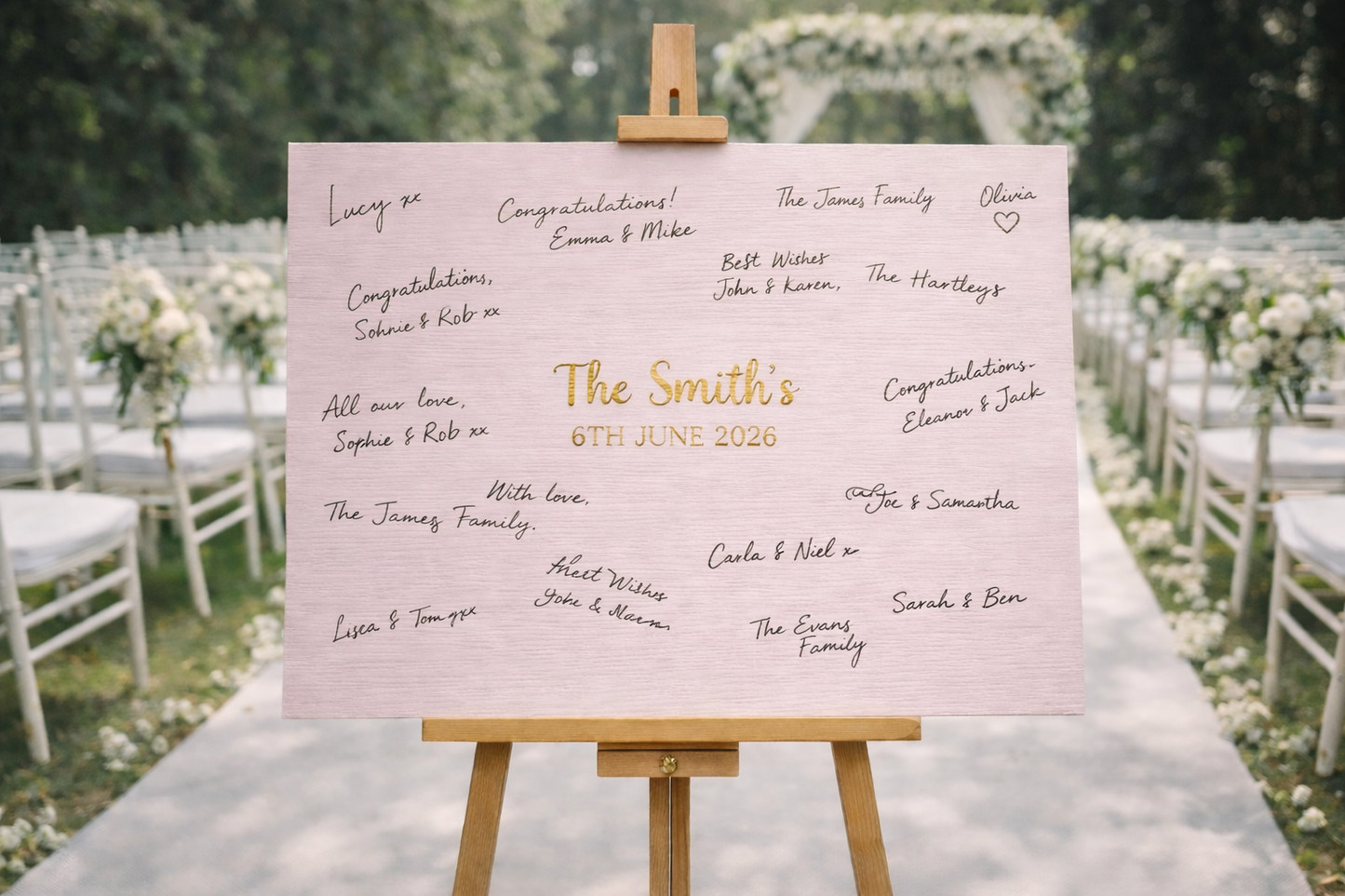 Handcrafted Wedding Signage in 16mm Plywood with 3D or Vinyl Lettering