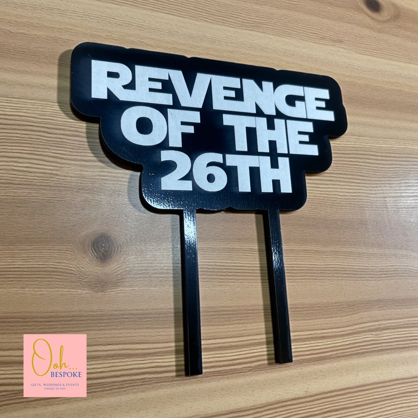 Personalised Laser Cut Cake Toppers