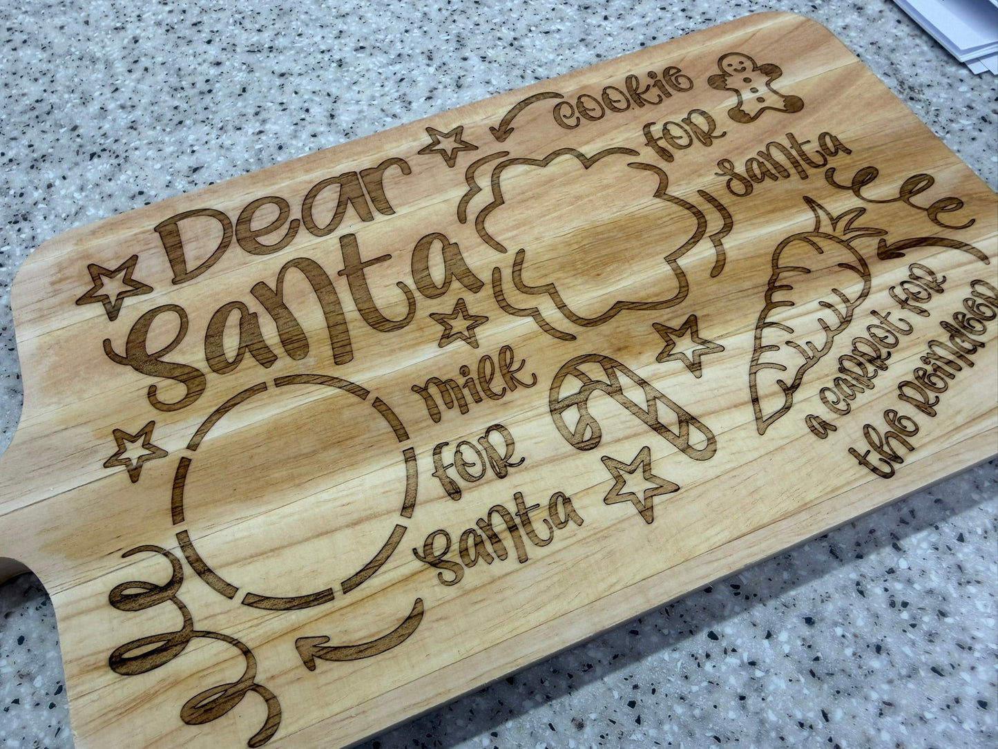 Stag Style Christmas Eve Chopping Board