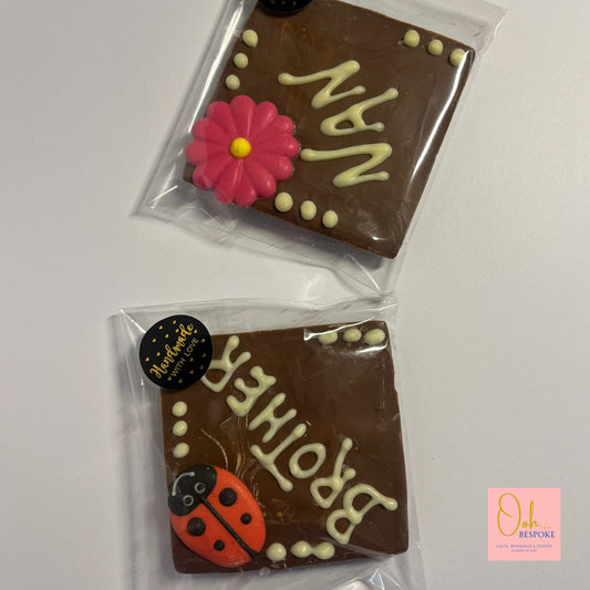 Personalised Name Chocolate Square Bars