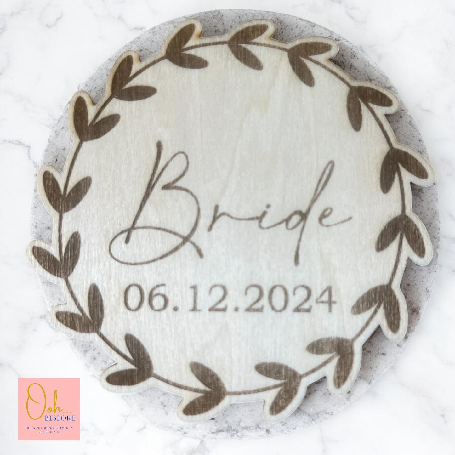 Laser Cut Wedding Coasters