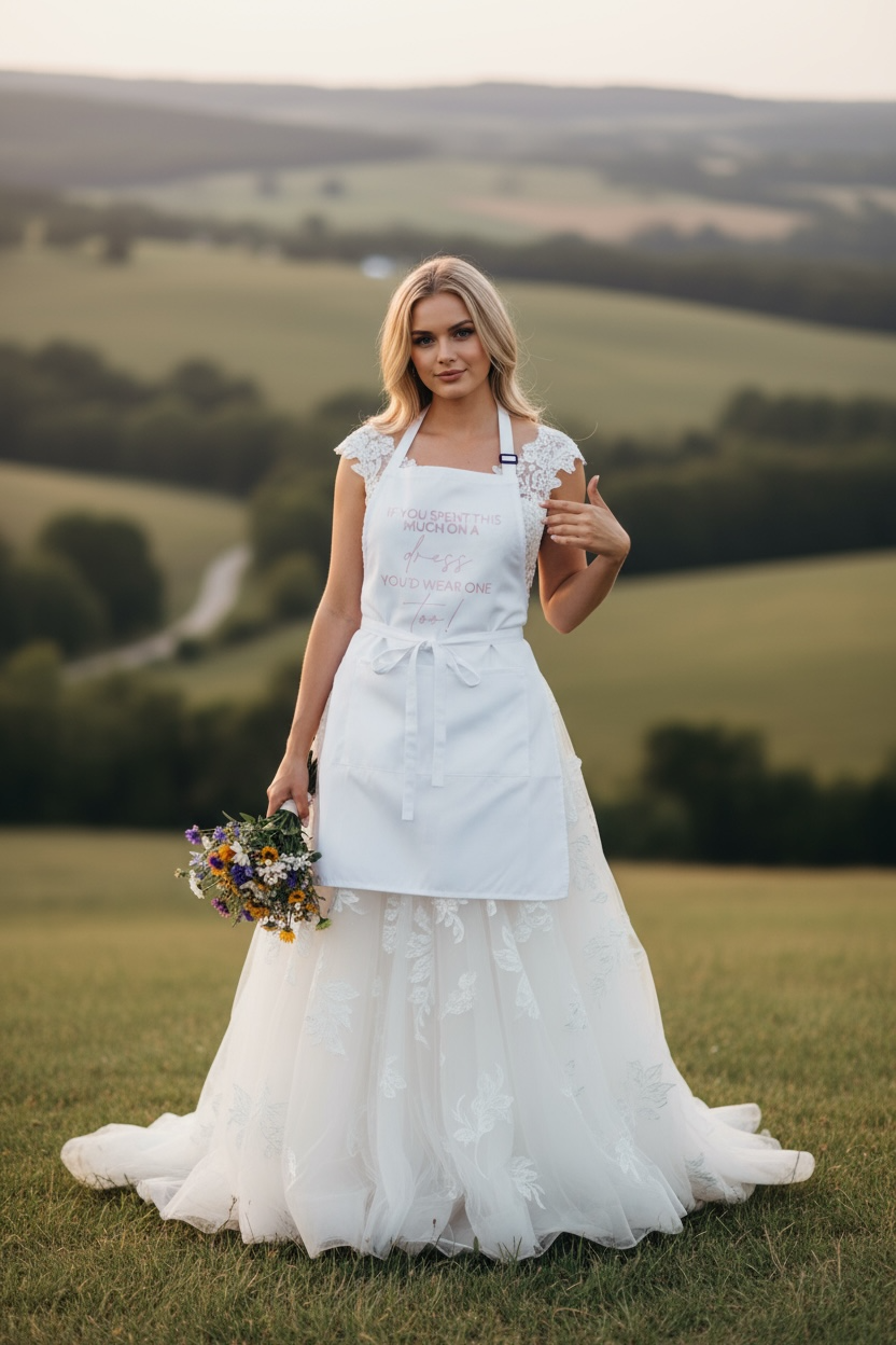 Personalised Wedding Apron