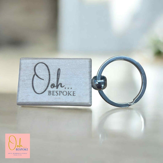 Personalised Wooden Keyrings