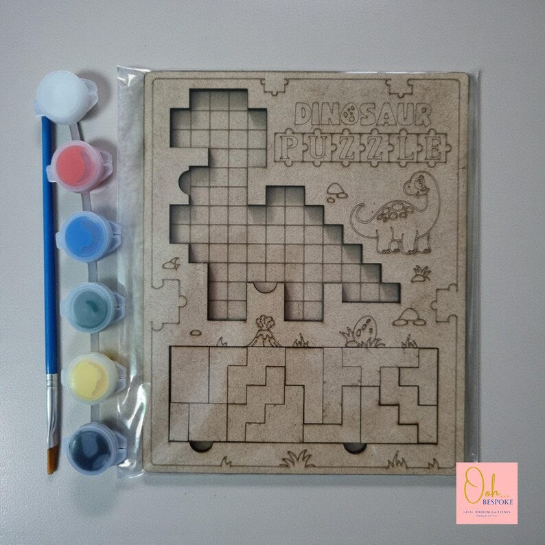 Paint Your Own Wooden Tetris Game