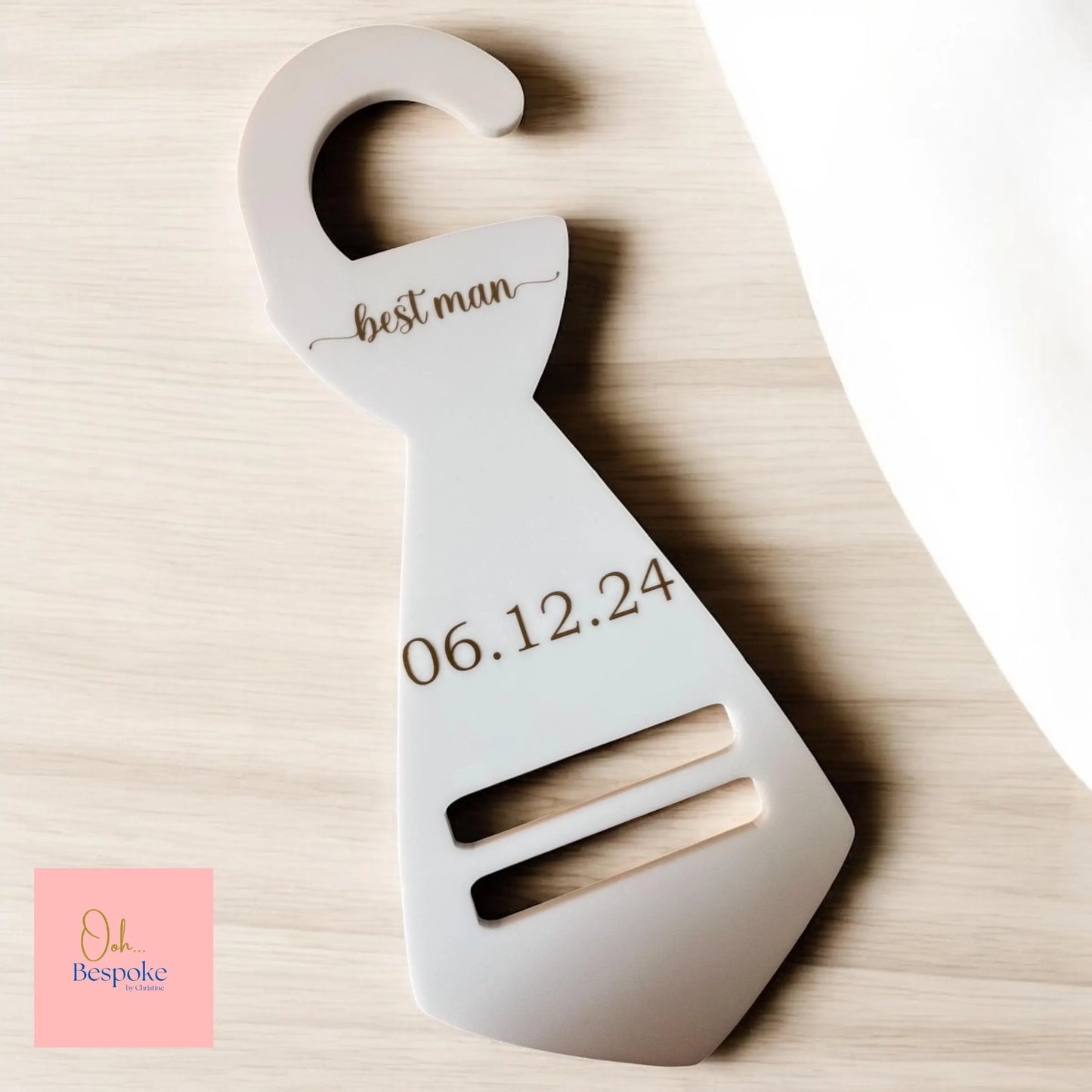 Personalised Groomsman Tie Hanger