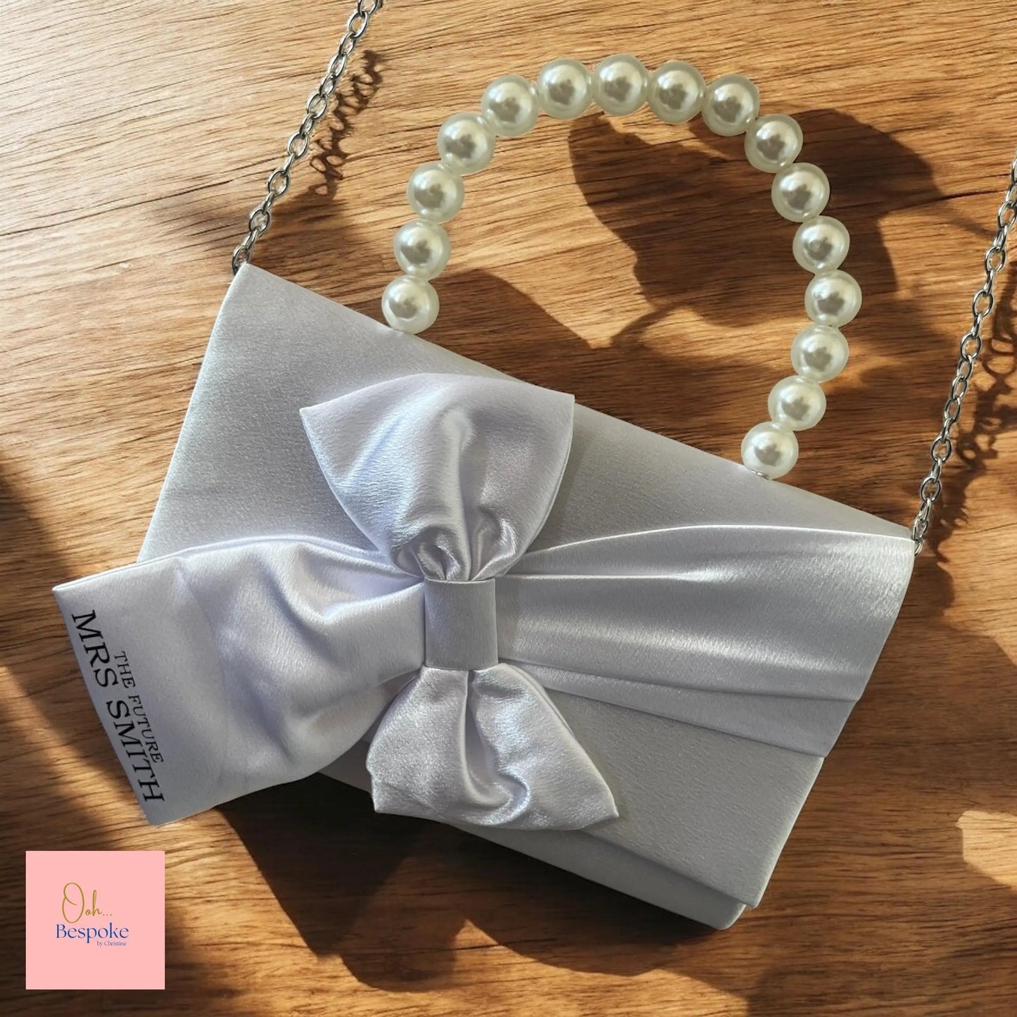 Bow & Pearl Style Bridal Bag