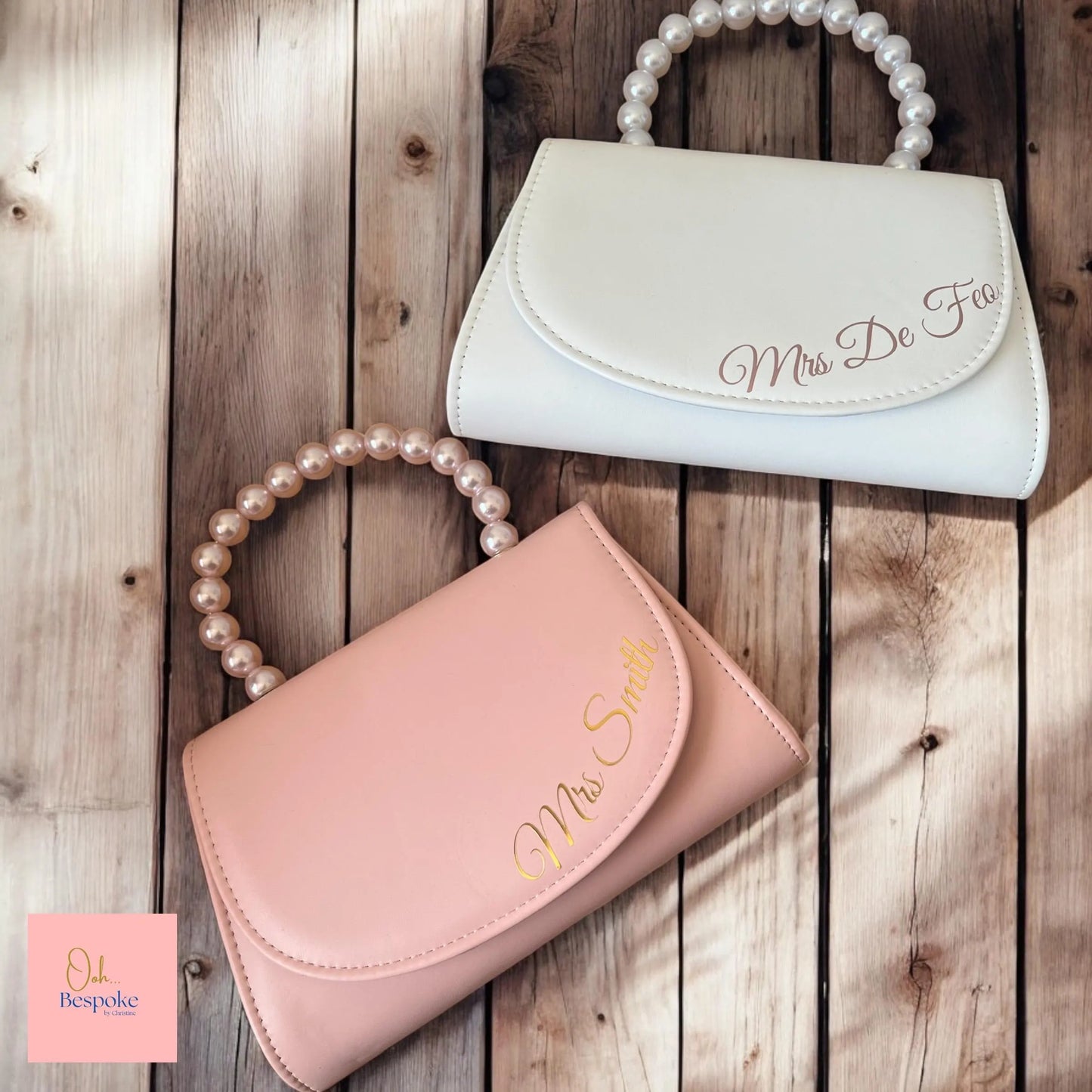 Personalised Bridal Magnetic Clutch/Shoulder Bag