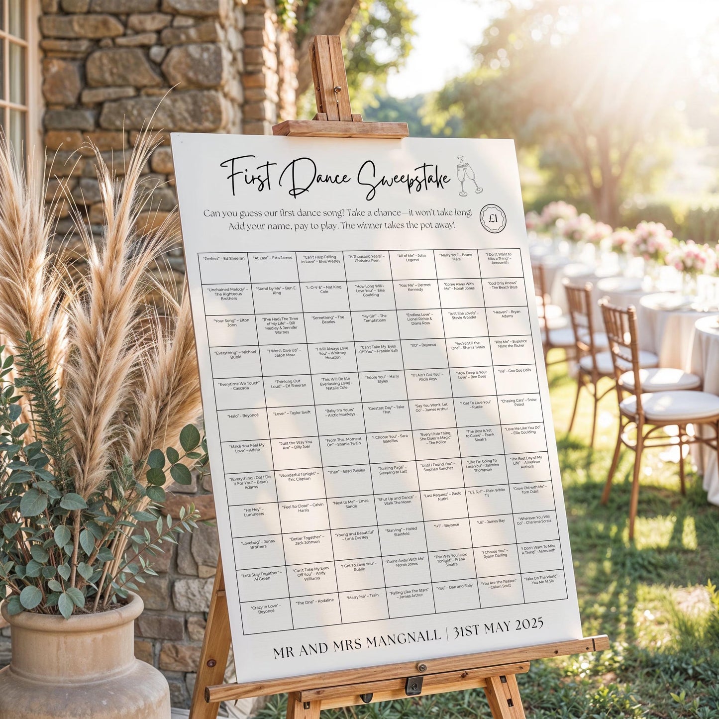 Wedding Signage Printed on Foam Board