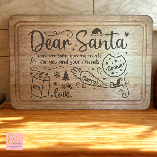 Personalised Santa Christmas Eve Board