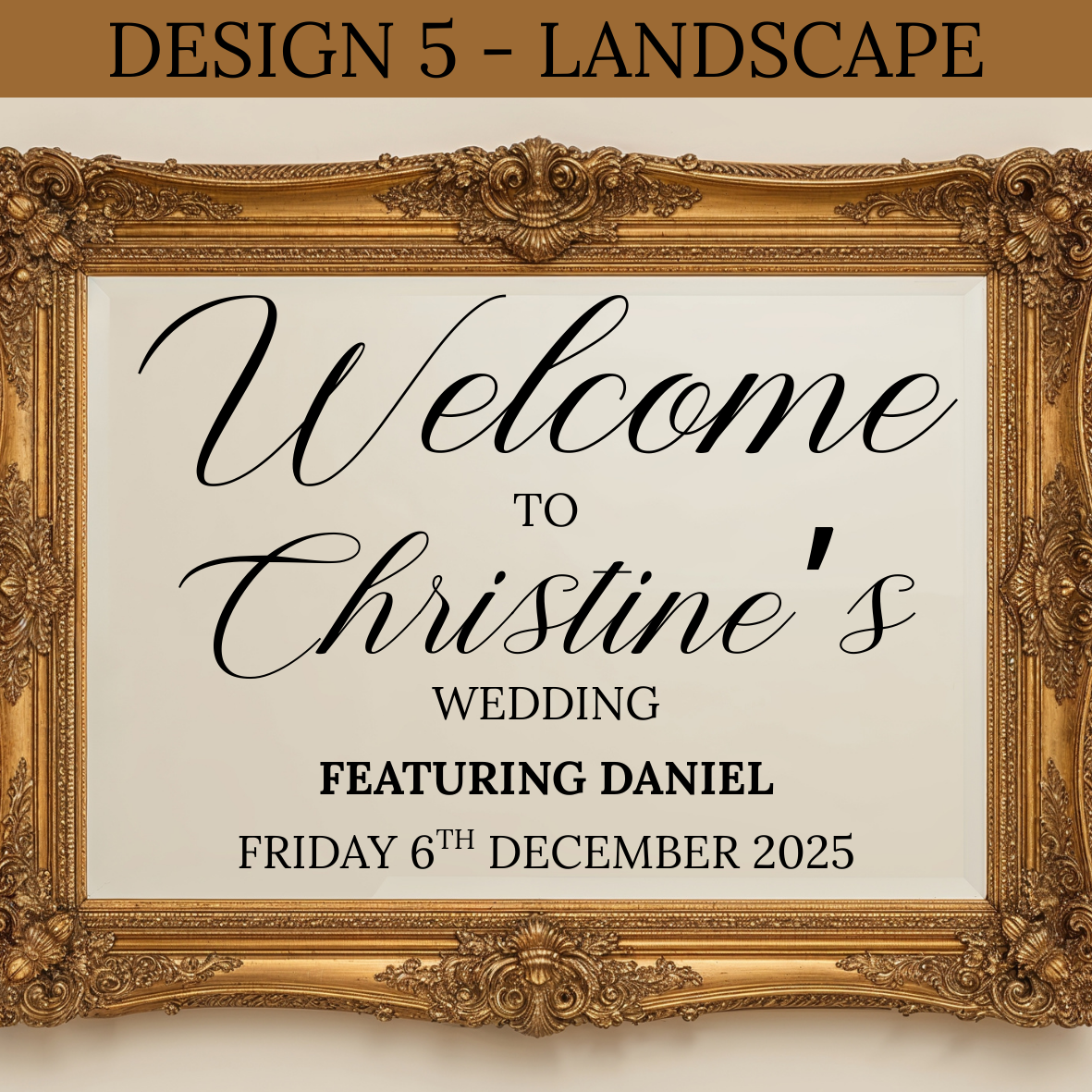 Wedding Welcome Sign Vinyl