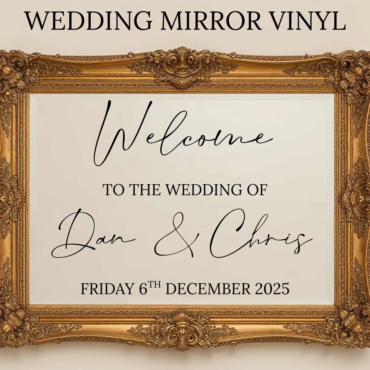 Wedding Welcome Sign Vinyl