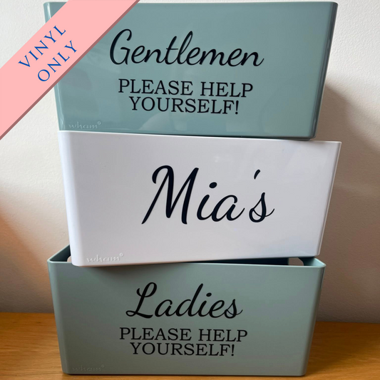 Wedding Bathroom Box Vinyl Only