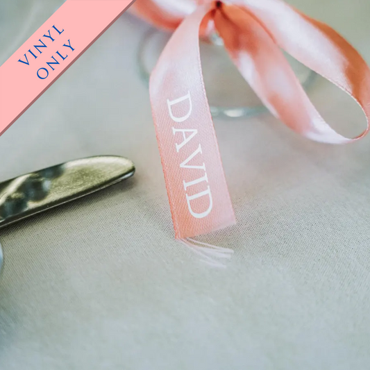Personalised Ribbon HTV Vinyl Only