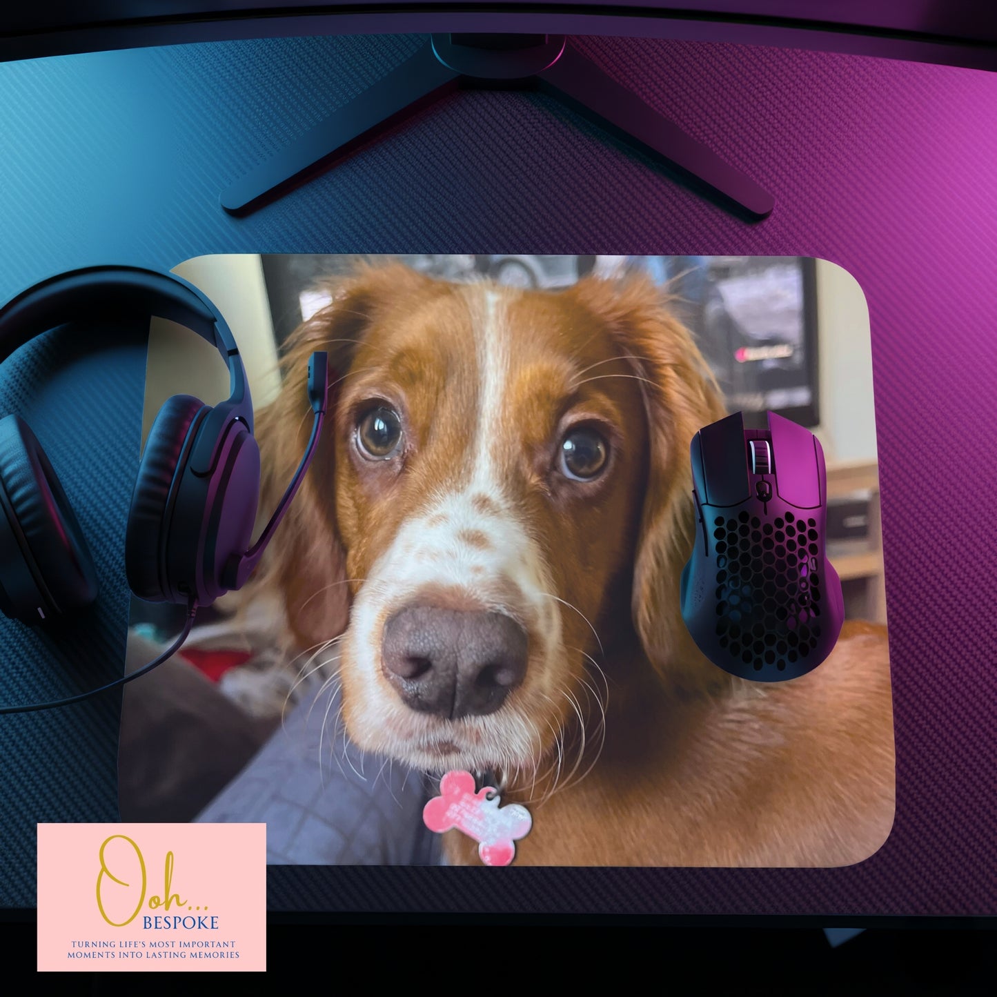 Personalised Photo Mouse Mat – Custom Desk Accessory for Home & Office
