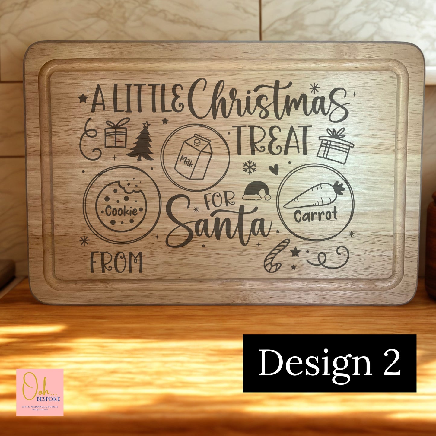 Personalised Santa Christmas Eve Board
