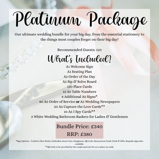 Platinum Stationery Package