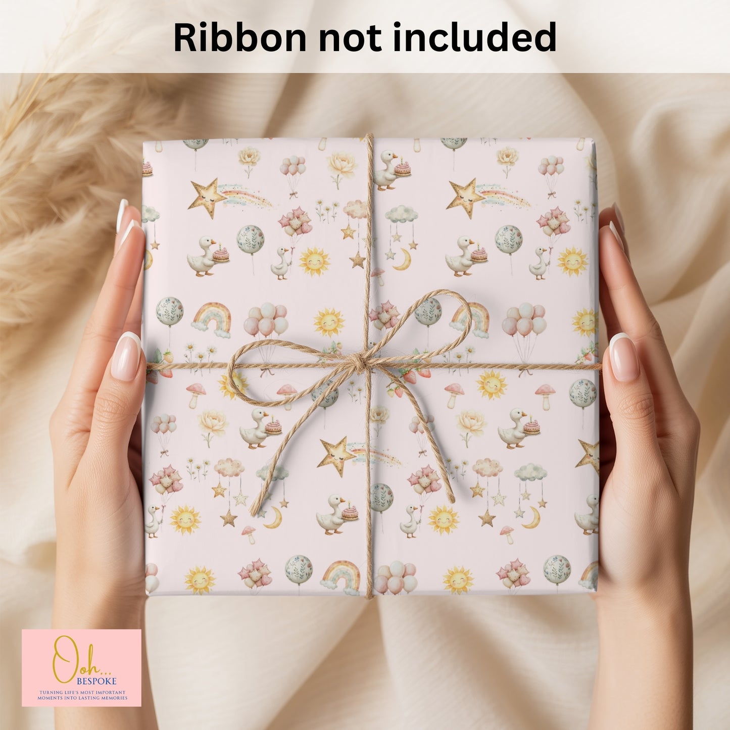 New Baby Girl Wrapping Paper – A3 Gift Wrap