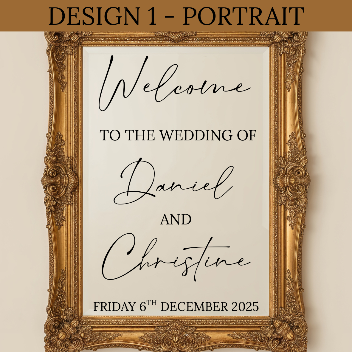 Wedding Welcome Sign Vinyl