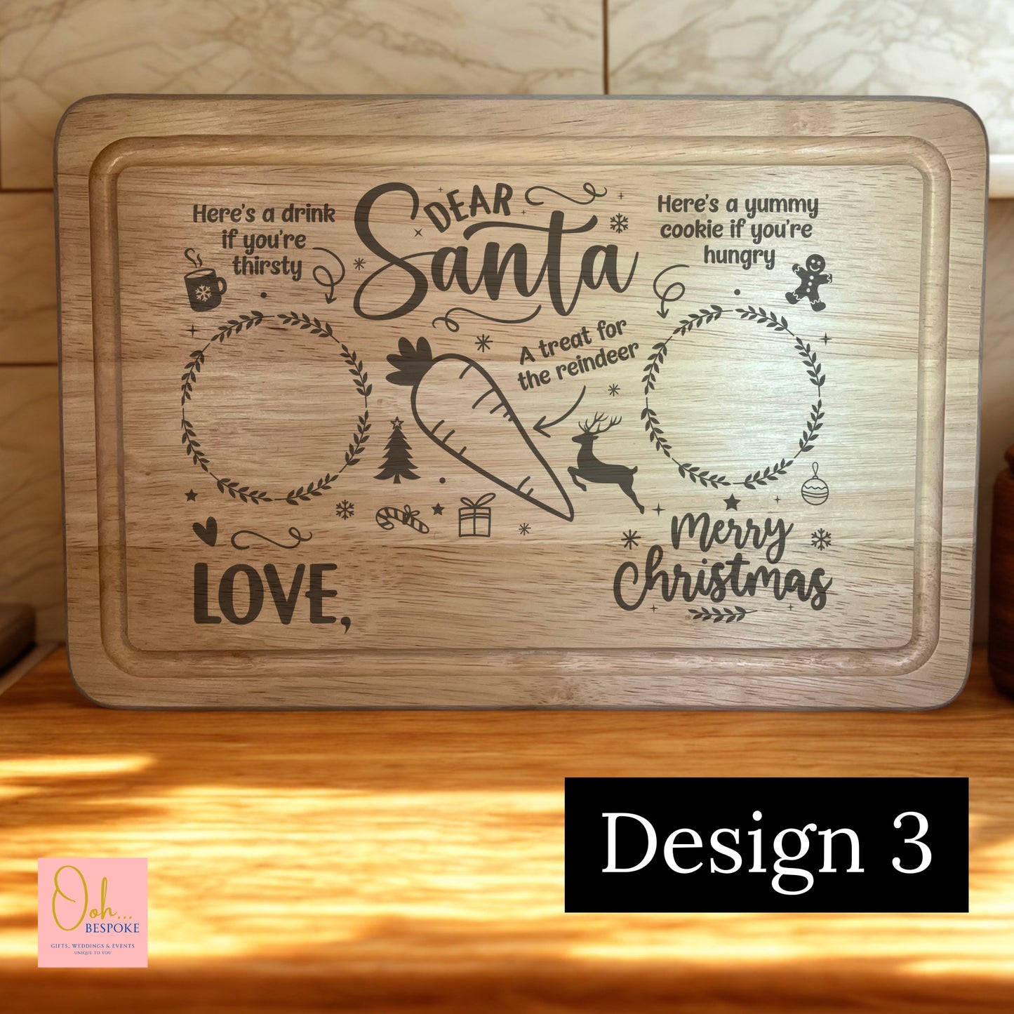 Personalised Santa Christmas Eve Board