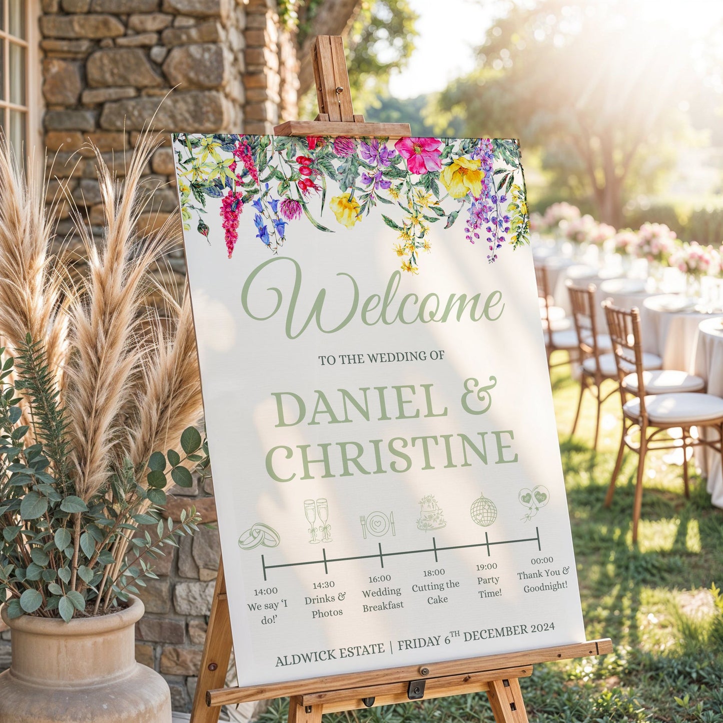 Wedding Signage Printed on Foam Board