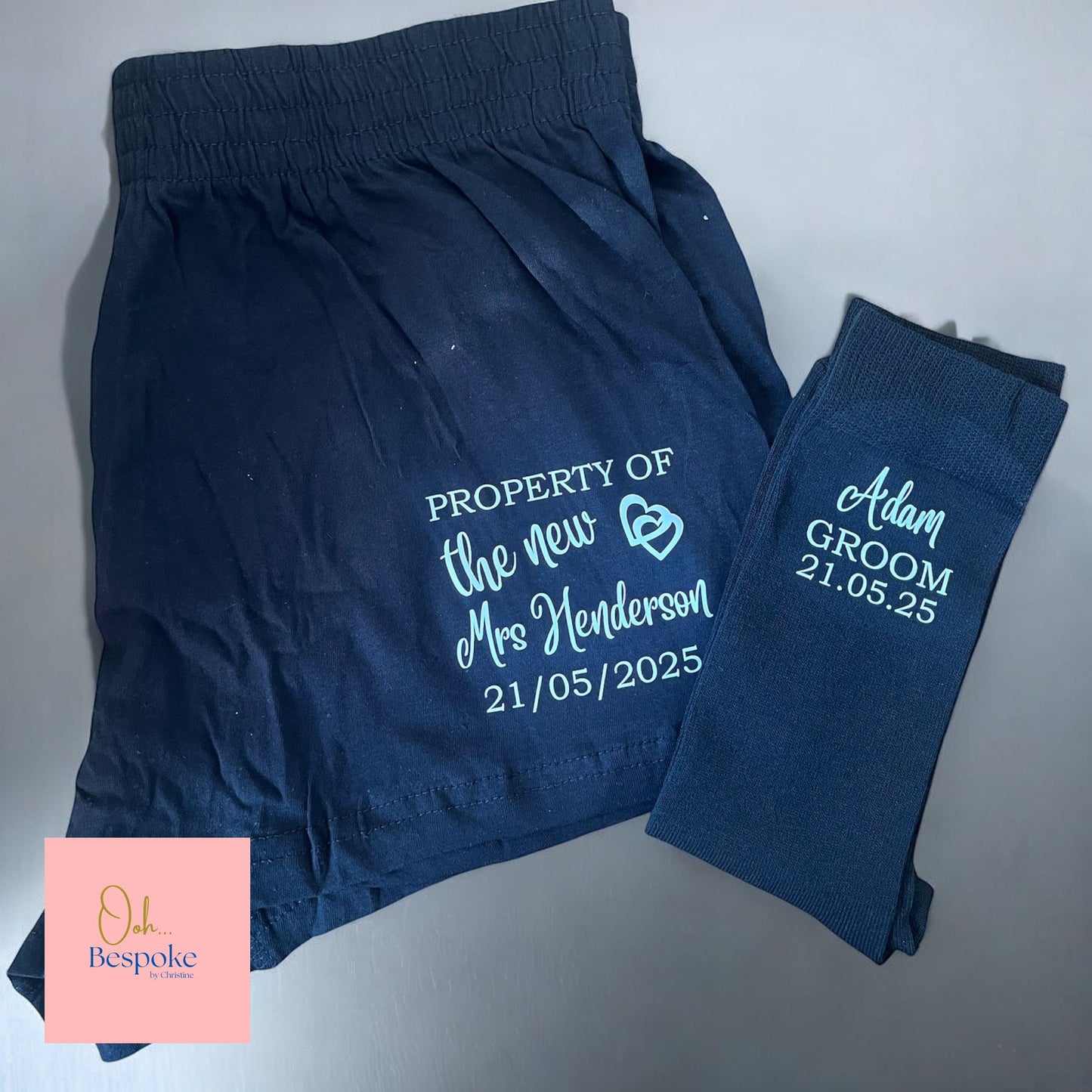 Personalised Groom Socks & Boxers - Groom Gift