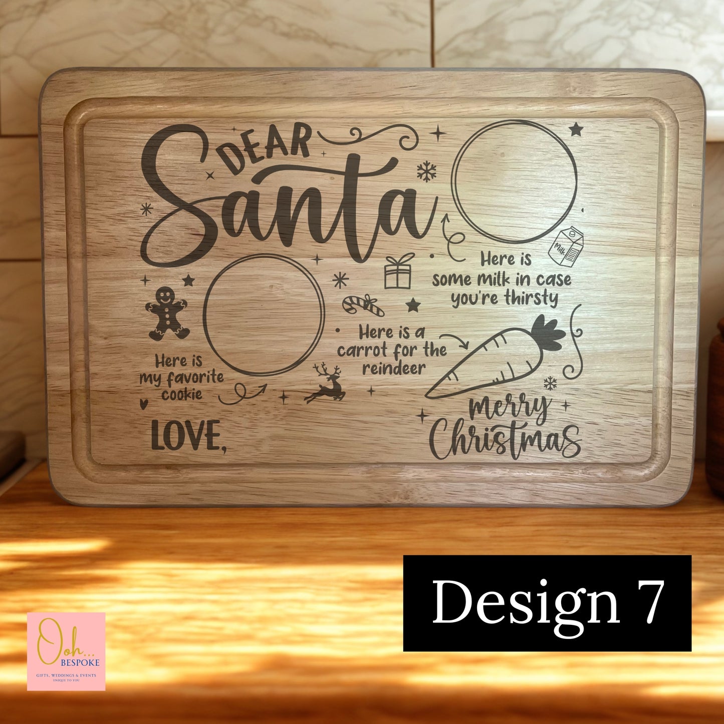 Personalised Santa Christmas Eve Board