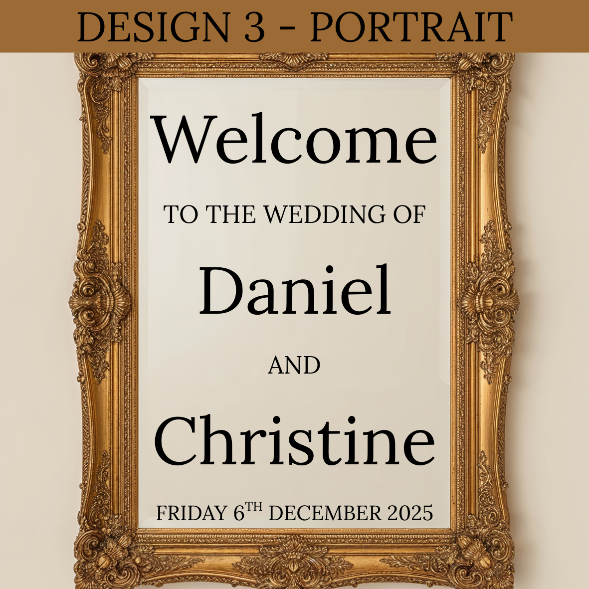 Wedding Welcome Sign Vinyl
