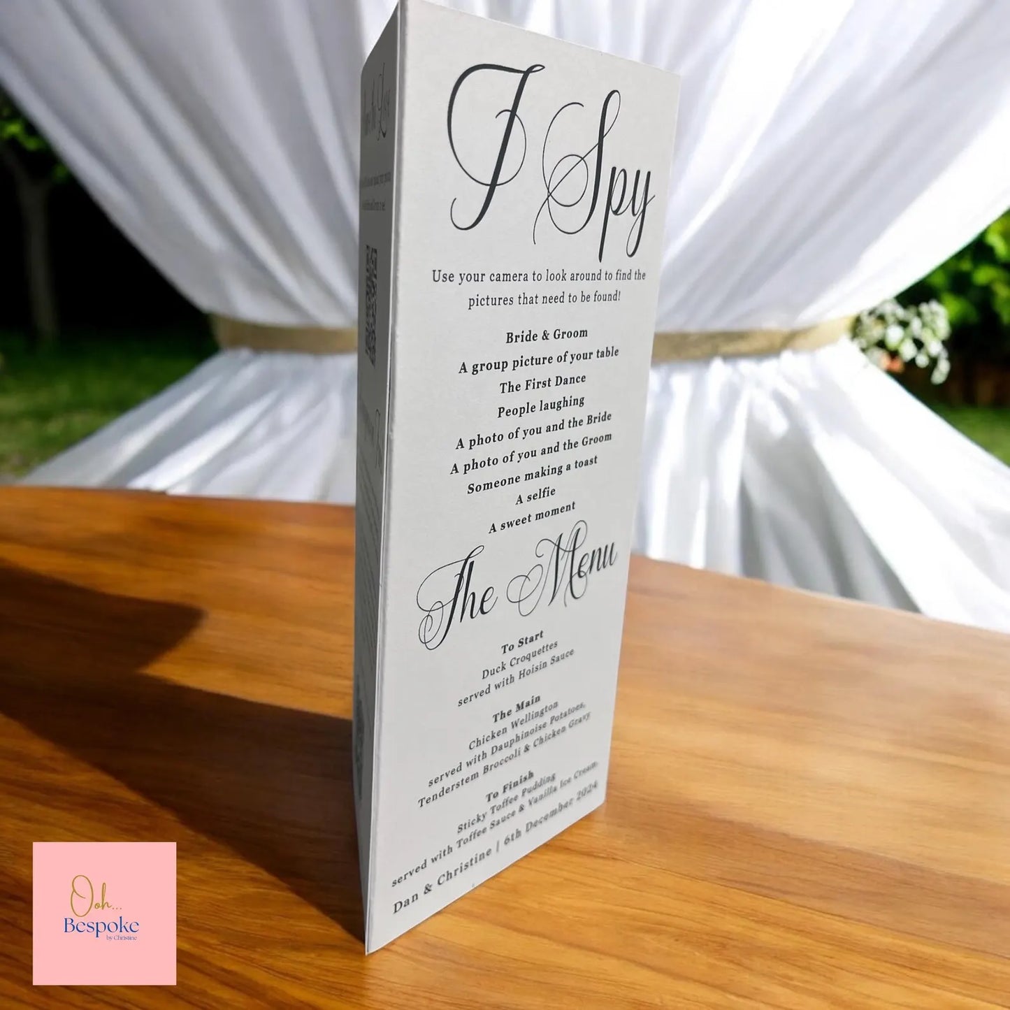 Wedding Table Numbers / Wedding Tri-Fold Table Talkers