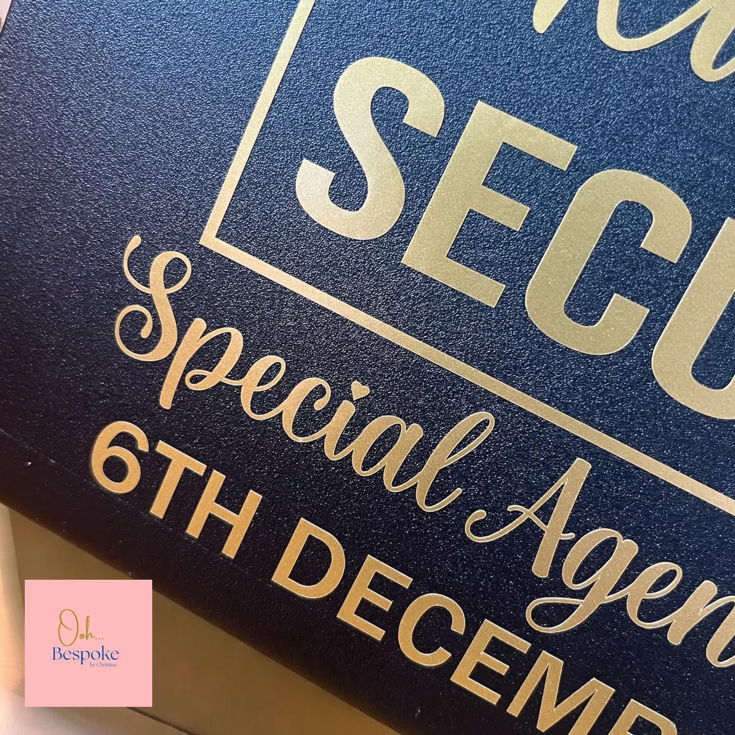 Personalised Page Boy Ring Security Box
