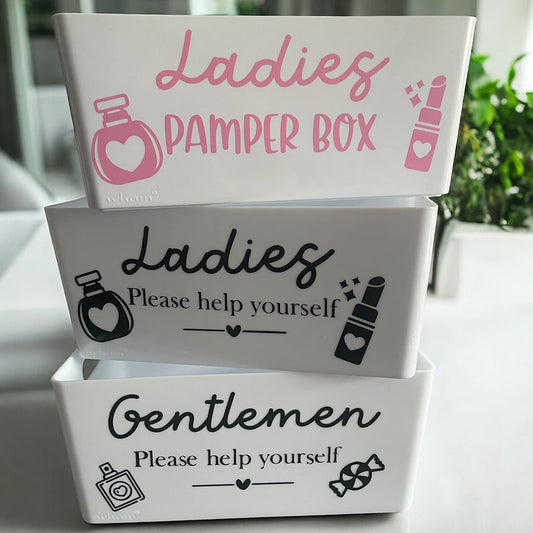 Personalised Wedding Bathroom/Storage Box