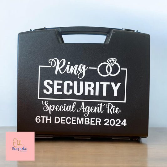Personalised Page Boy Ring Security Box